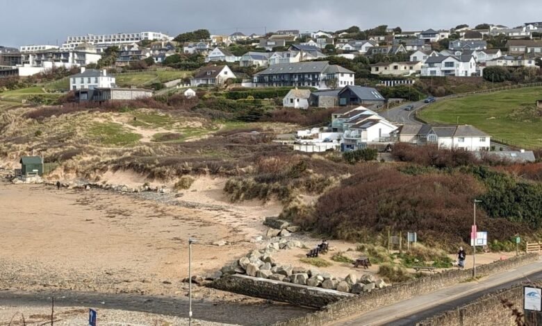 sand dunes mawgan porth